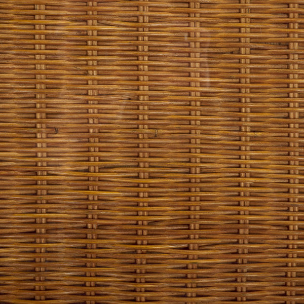 Safavieh Hylda Rattan Coffee Table - Natural Elegance & Rustic Charm For Living Room, Patio & Sunroom Decor Natural Rattan Fitrit ,Tempered Glass ,Rattan 1,2 Pole Cwk3012a