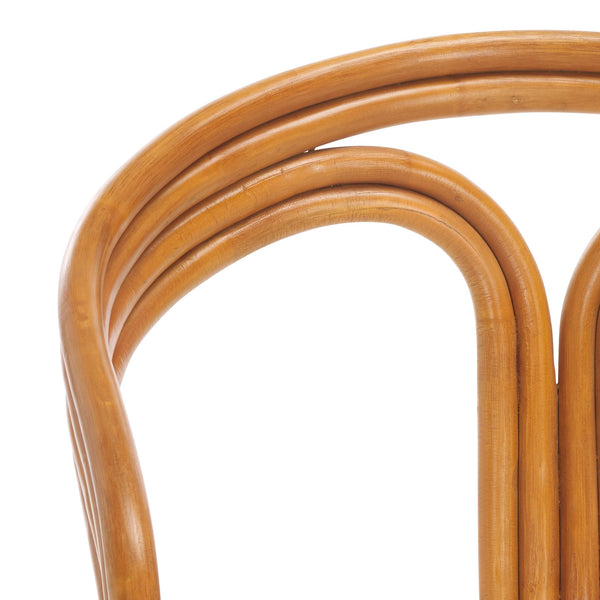 Safavieh Jennabrook Rattan Pole Accent Chair - Natural & White, Elegant Comfort For Stylish Living Spaces Natural ,White Rattan 3,4 Pole ,Fabric ,Foam ,Plywood Cwk3013a