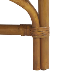 Safavieh Donatello Rattan Pole Accent Chair - Elegant Natural & White Design For Stylish Living Spaces Natural ,White Rattan 3,4 Pole ,Fabric ,Foam ,Rattan Core Cwk3019a