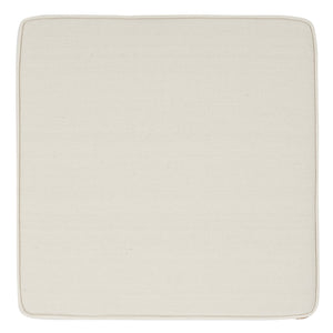 Safavieh Cherilynn Rattan Pole Ottoman - Natural & White Cushion, Elegant Comfort For Chic Living Spaces Natural ,White Rattan 3,4 Pole ,Fabric ,Foam Cwk3020a