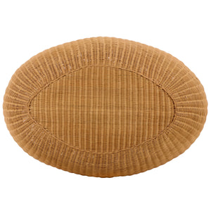 O'reilly Rattan Oval Coffee Table — Handwoven Rattan Frame, Sculptural Design, Coastal-Friendly Living Piece