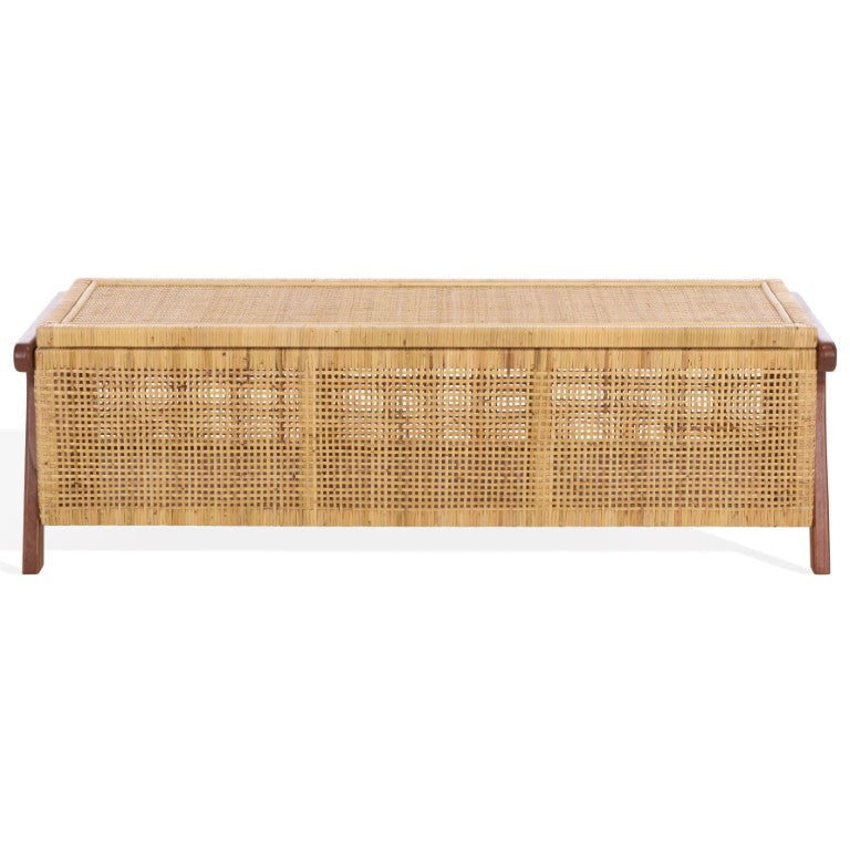 Safavieh Irena Solid Wood Storage Trunk with Walnut Finish for Bedroom or Living Room CWK4000A