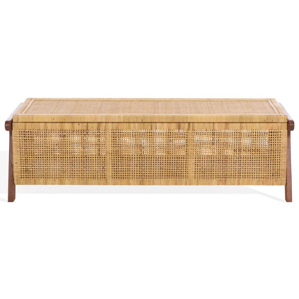 Safavieh Irena Solid Wood Storage Trunk with Walnut Finish for Bedroom or Living Room CWK4000A
