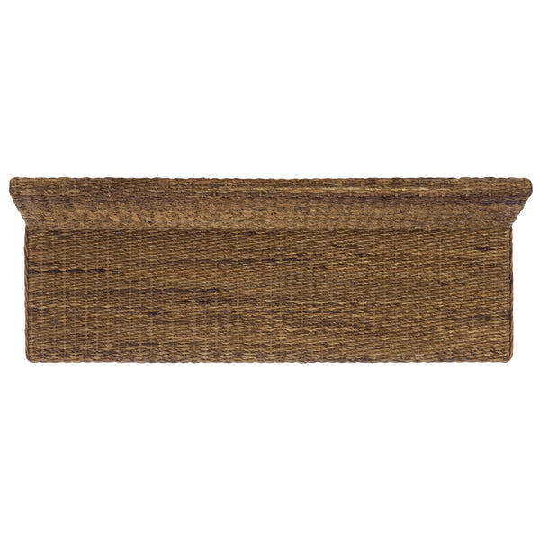 Graylee Abaca Bench With Solid Wood Construction And Warm Grain, Streamlined Seating For Entryway