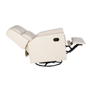 English Elm Cash Swivel Glider Rocker Recliner Chair - 3-in-1 Comfort for Living Room, Bedroom, or Nursery Use Cream CY-RAC-536-CRM-GG