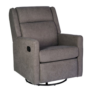 English Elm Cash Swivel Glider Rocker Recliner Chair - 3-in-1 Comfort for Living Room, Bedroom, or Nursery Use Dark Gray CY-RAC-536-DKGRY-GG
