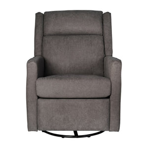 English Elm Cash Swivel Glider Rocker Recliner Chair - 3-in-1 Comfort for Living Room, Bedroom, or Nursery Use Dark Gray CY-RAC-536-DKGRY-GG