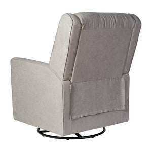 English Elm Cash Swivel Glider Rocker Recliner Chair - 3-in-1 Comfort for Living Room, Bedroom, or Nursery Use Light Gray CY-RAC-536-LTGRY-GG