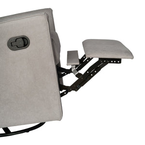 English Elm Cash Swivel Glider Rocker Recliner Chair - 3-in-1 Comfort for Living Room, Bedroom, or Nursery Use Light Gray CY-RAC-536-LTGRY-GG