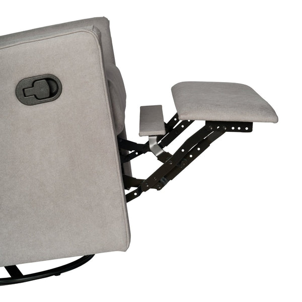 English Elm Cash Swivel Glider Rocker Recliner Chair - 3-in-1 Comfort for Living Room, Bedroom, or Nursery Use Light Gray CY-RAC-536-LTGRY-GG