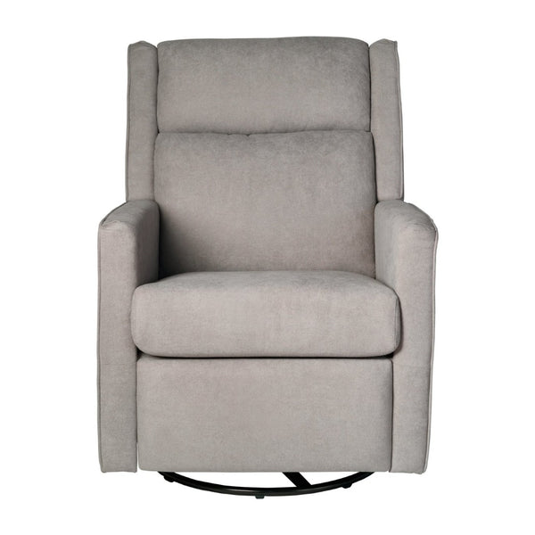 English Elm Cash Swivel Glider Rocker Recliner Chair - 3-in-1 Comfort for Living Room, Bedroom, or Nursery Use Light Gray CY-RAC-536-LTGRY-GG