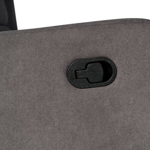 English Elm Omma Swivel Glider Rocker Recliner Chair - Elegant 3-in-1 Comfort for Living Room, Nursery & More Dark Gray CY-RAC-537-DKGRY-GG