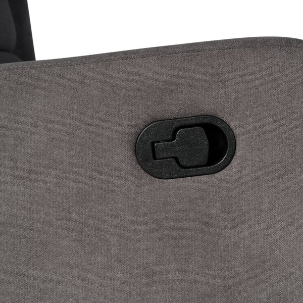 English Elm Omma Swivel Glider Rocker Recliner Chair - Elegant 3-in-1 Comfort for Living Room, Nursery & More Dark Gray CY-RAC-537-DKGRY-GG