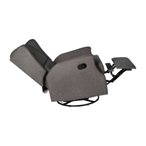 English Elm Omma Swivel Glider Rocker Recliner Chair - Elegant 3-in-1 Comfort for Living Room, Nursery & More Dark Gray CY-RAC-537-DKGRY-GG