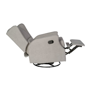 English Elm Omma Swivel Glider Rocker Recliner Chair - Elegant 3-in-1 Comfort for Living Room, Nursery & More Light Gray CY-RAC-537-LTGRY-GG