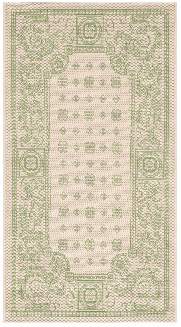Safavieh Courtyard Elegant Floral Rug – Timeless Turkish Design For Sophisticated Home Décor And Comfort Natural ,Brown 88% Polypropylene,12% Polyester Cy1356-3001-2