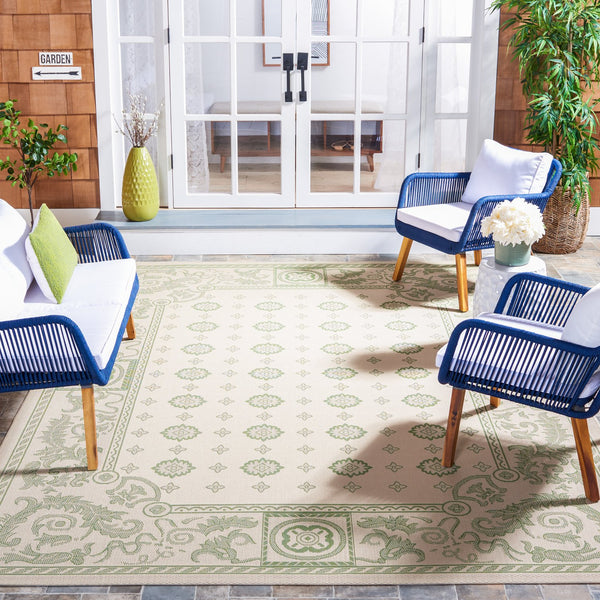 Safavieh Courtyard Elegant Floral Rug – Timeless Turkish Design For Sophisticated Home Décor And Comfort Natural ,Brown 88% Polypropylene,12% Polyester Cy1356-3001-2