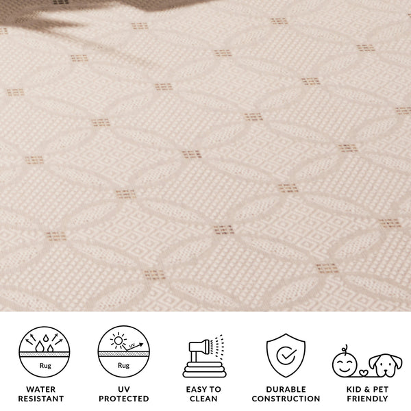 Safavieh Courtyard Timeless Red Area Rug – Durable, Stylish, And Oeko-tex Certified For Indoor Or Outdoor Use Natural ,Brown 88% Polypropylene,12% Polyester Cy1502-3001-2