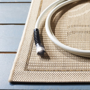 Safavieh Courtyard Elegant Area Rug In Natural And Blue Hues - Durable, Versatile, And Stylish For Indoors & Outdoors Natural ,Blue 88% Polypropylene,12% Polyester Cy1906-3101-3