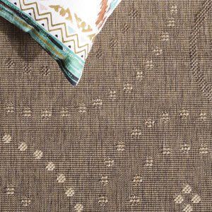 Safavieh Courtyard Elegant Area Rug In Natural And Blue Hues - Durable, Versatile, And Stylish For Indoors & Outdoors Natural ,Blue 88% Polypropylene,12% Polyester Cy1906-3101-3