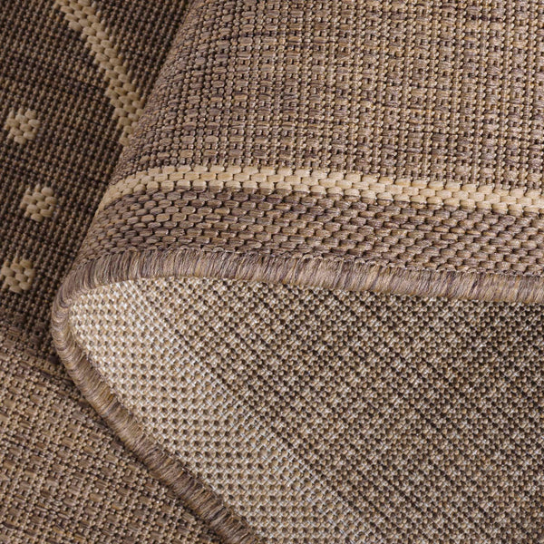 Safavieh Courtyard Elegant Area Rug In Natural And Blue Hues - Durable, Versatile, And Stylish For Indoors & Outdoors Natural ,Blue 88% Polypropylene,12% Polyester Cy1906-3101-3