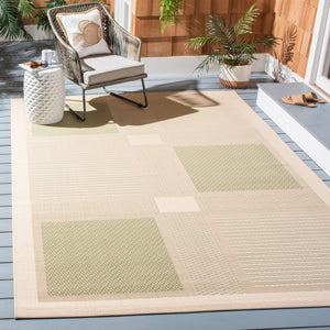 Safavieh Courtyard Power-loomed Area Rug In Natural And Olive - Stylish, Durable, And Eco-friendly Design Natural ,Olive 88% Polypropylene,12% Polyester Cy1928-1e01-2
