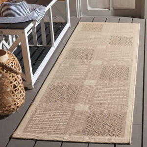 Safavieh Courtyard Power-loomed Area Rug In Natural And Olive - Stylish, Durable, And Eco-friendly Design Natural ,Olive 88% Polypropylene,12% Polyester Cy1928-1e01-2