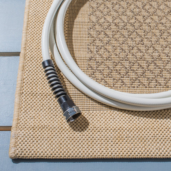 Safavieh Courtyard Power-loomed Area Rug In Natural And Olive - Stylish, Durable, And Eco-friendly Design Natural ,Olive 88% Polypropylene,12% Polyester Cy1928-1e01-2