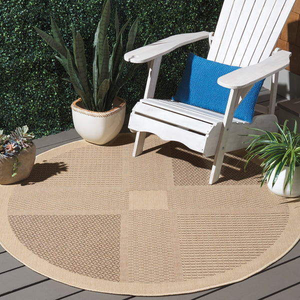 Safavieh Courtyard Power-loomed Area Rug In Natural And Olive - Stylish, Durable, And Eco-friendly Design Natural ,Olive 88% Polypropylene,12% Polyester Cy1928-1e01-2