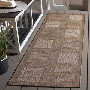 Safavieh Courtyard Power-loomed Area Rug In Natural And Olive - Stylish, Durable, And Eco-friendly Design Natural ,Olive 88% Polypropylene,12% Polyester Cy1928-1e01-2