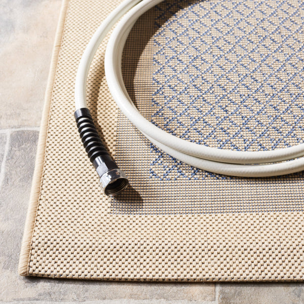 Safavieh Courtyard Power-loomed Area Rug In Natural And Olive - Stylish, Durable, And Eco-friendly Design Natural ,Olive 88% Polypropylene,12% Polyester Cy1928-1e01-2