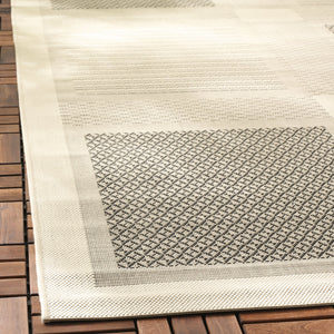 Safavieh Courtyard Power-loomed Area Rug In Natural And Olive - Stylish, Durable, And Eco-friendly Design Natural ,Olive 88% Polypropylene,12% Polyester Cy1928-1e01-2