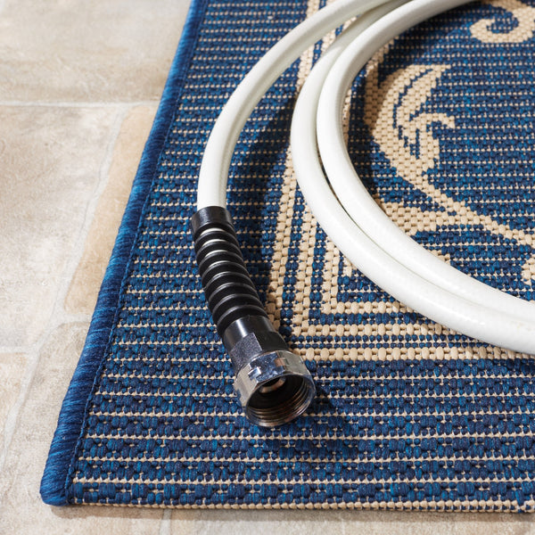 Safavieh Courtyard Elegant Sand-black Runner Rug - Timeless Design For Hallways And Living Spaces, Oeko-tex Certified Black ,Sand 88% Polypropylene,12% Polyester Cy2098-3908-214