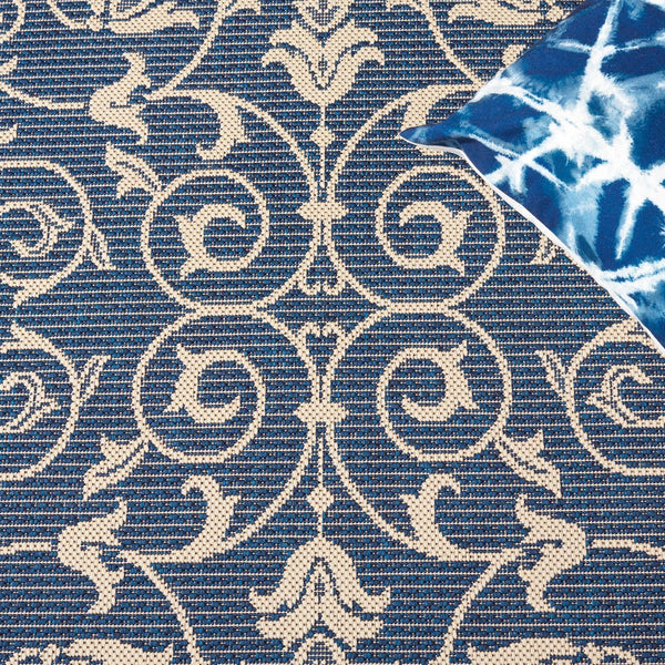 Safavieh Courtyard Elegant Sand-black Runner Rug - Timeless Design For Hallways And Living Spaces, Oeko-tex Certified Black ,Sand 88% Polypropylene,12% Polyester Cy2098-3908-214