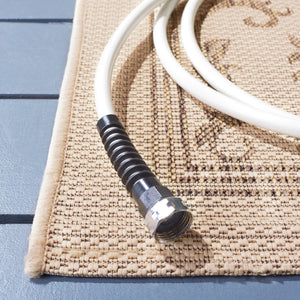 Safavieh Courtyard Elegant Sand-black Runner Rug - Timeless Design For Hallways And Living Spaces, Oeko-tex Certified Black ,Sand 88% Polypropylene,12% Polyester Cy2098-3908-214