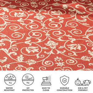 Safavieh Courtyard Elegant Sand-black Runner Rug - Timeless Design For Hallways And Living Spaces, Oeko-tex Certified Black ,Sand 88% Polypropylene,12% Polyester Cy2098-3908-214