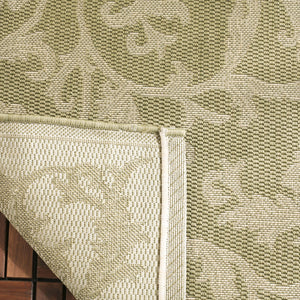 Safavieh Courtyard Exquisite Area Rug - Elegant Blue Natural Design For Indoor & Outdoor Spaces, Oeko-tex Certified Terracotta ,Natural 88% Polypropylene,12% Polyester Cy2653-3202-4