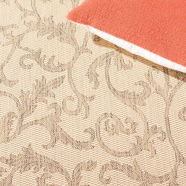 Safavieh Courtyard Exquisite Area Rug - Elegant Blue Natural Design For Indoor & Outdoor Spaces, Oeko-tex Certified Terracotta ,Natural 88% Polypropylene,12% Polyester Cy2653-3202-4