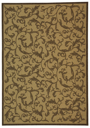 Safavieh Courtyard Exquisite Area Rug - Elegant Blue Natural Design For Indoor & Outdoor Spaces, Oeko-tex Certified Terracotta ,Natural 88% Polypropylene,12% Polyester Cy2653-3202-4