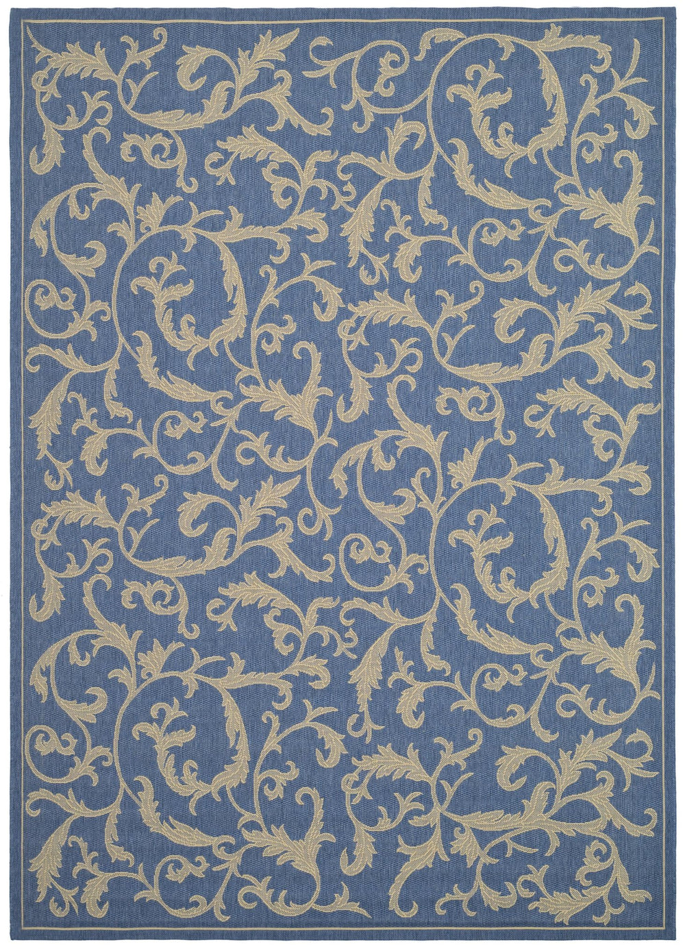 Safavieh Courtyard Exquisite Area Rug - Elegant Blue Natural Design For Indoor & Outdoor Spaces, Oeko-tex Certified Terracotta ,Natural 88% Polypropylene,12% Polyester Cy2653-3202-4