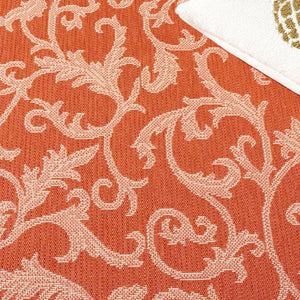 Safavieh Courtyard Exquisite Area Rug - Elegant Blue Natural Design For Indoor & Outdoor Spaces, Oeko-tex Certified Terracotta ,Natural 88% Polypropylene,12% Polyester Cy2653-3202-4