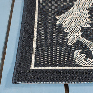 Safavieh Courtyard Exquisite Area Rug - Elegant Blue Natural Design For Indoor & Outdoor Spaces, Oeko-tex Certified Terracotta ,Natural 88% Polypropylene,12% Polyester Cy2653-3202-4