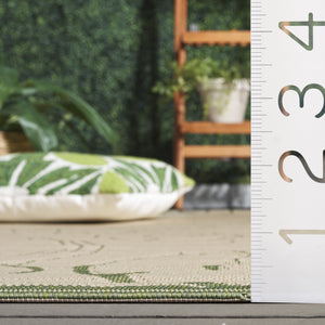 Safavieh Courtyard Sophisticated Olive Green Area Rug For Indoor And Outdoor Spaces - Elegant Design & Comfort Olive ,Natural 88% Polypropylene,12% Polyester Cy2665-1e06-27