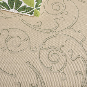 Safavieh Courtyard Sophisticated Olive Green Area Rug For Indoor And Outdoor Spaces - Elegant Design & Comfort Olive ,Natural 88% Polypropylene,12% Polyester Cy2665-1e06-27