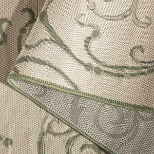 Safavieh Courtyard Sophisticated Olive Green Area Rug For Indoor And Outdoor Spaces - Elegant Design & Comfort Olive ,Natural 88% Polypropylene,12% Polyester Cy2665-1e06-27