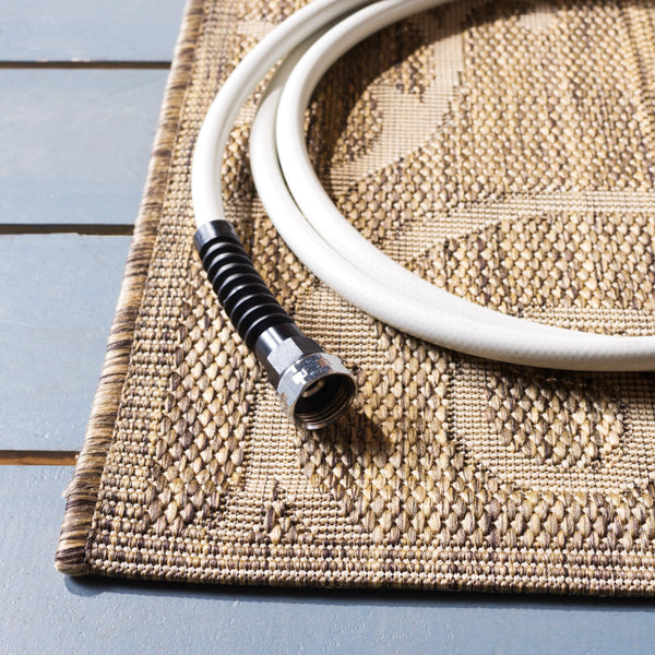 Safavieh Courtyard Sophisticated Olive Green Area Rug For Indoor And Outdoor Spaces - Elegant Design & Comfort Olive ,Natural 88% Polypropylene,12% Polyester Cy2665-1e06-27