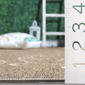 Safavieh Courtyard Sophisticated Olive Green Area Rug For Indoor And Outdoor Spaces - Elegant Design & Comfort Olive ,Natural 88% Polypropylene,12% Polyester Cy2665-1e06-27