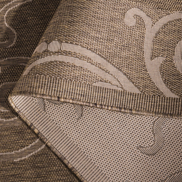 Safavieh Courtyard Sophisticated Olive Green Area Rug For Indoor And Outdoor Spaces - Elegant Design & Comfort Olive ,Natural 88% Polypropylene,12% Polyester Cy2665-1e06-27