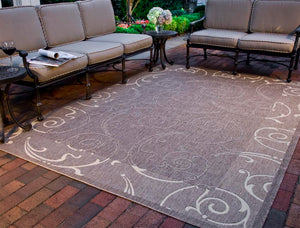 Safavieh Courtyard Sophisticated Olive Green Area Rug For Indoor And Outdoor Spaces - Elegant Design & Comfort Olive ,Natural 88% Polypropylene,12% Polyester Cy2665-1e06-27