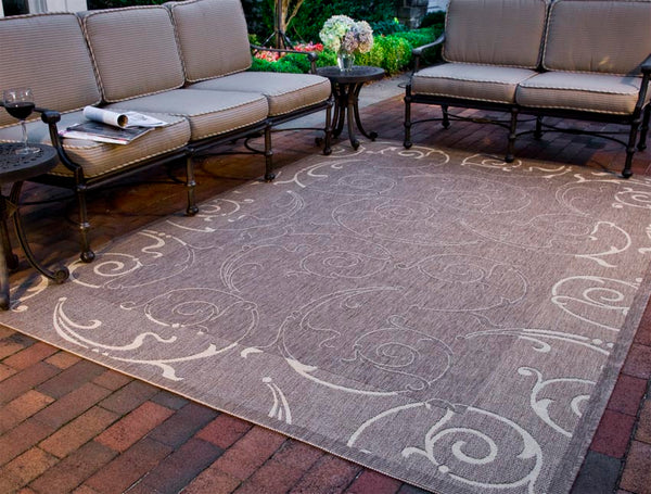 Safavieh Courtyard Sophisticated Olive Green Area Rug For Indoor And Outdoor Spaces - Elegant Design & Comfort Olive ,Natural 88% Polypropylene,12% Polyester Cy2665-1e06-27